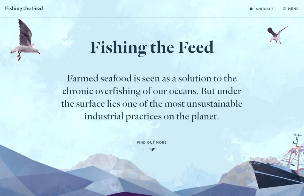 Fishing the Feed website homepage