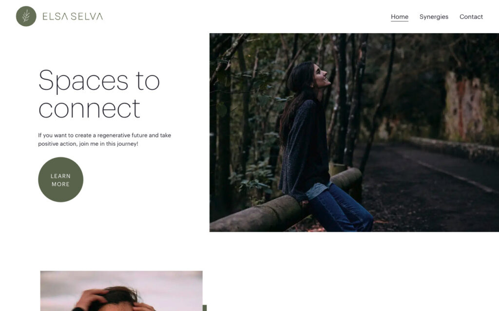 Elsa Selva's website homepage